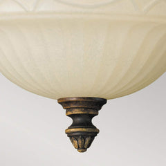 Drawing Room 2/3Lt Light Flush - Walnut E27