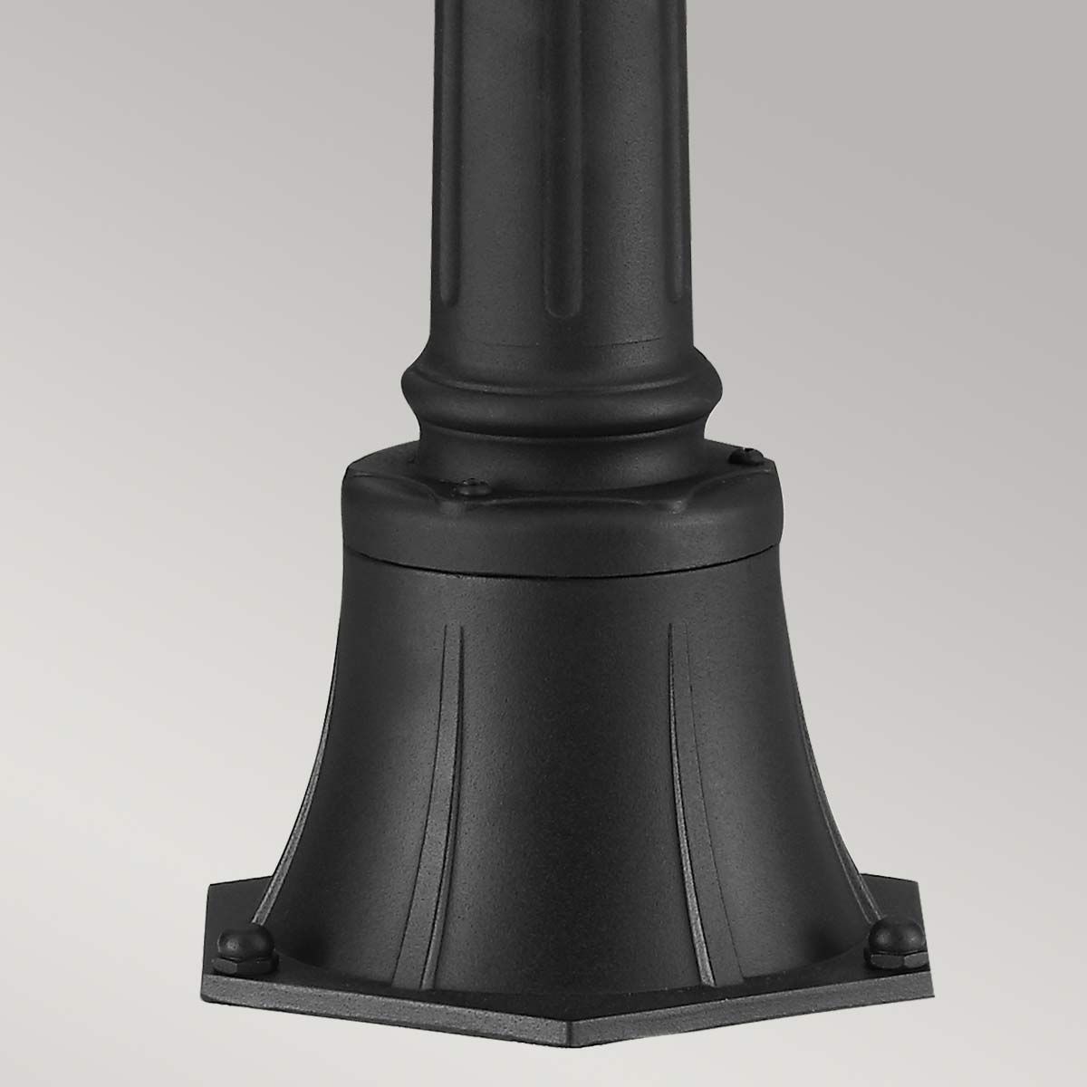 English Bridle 3 Light Medium/Large Pillar Lantern - Black/British Bronze IP44 E14