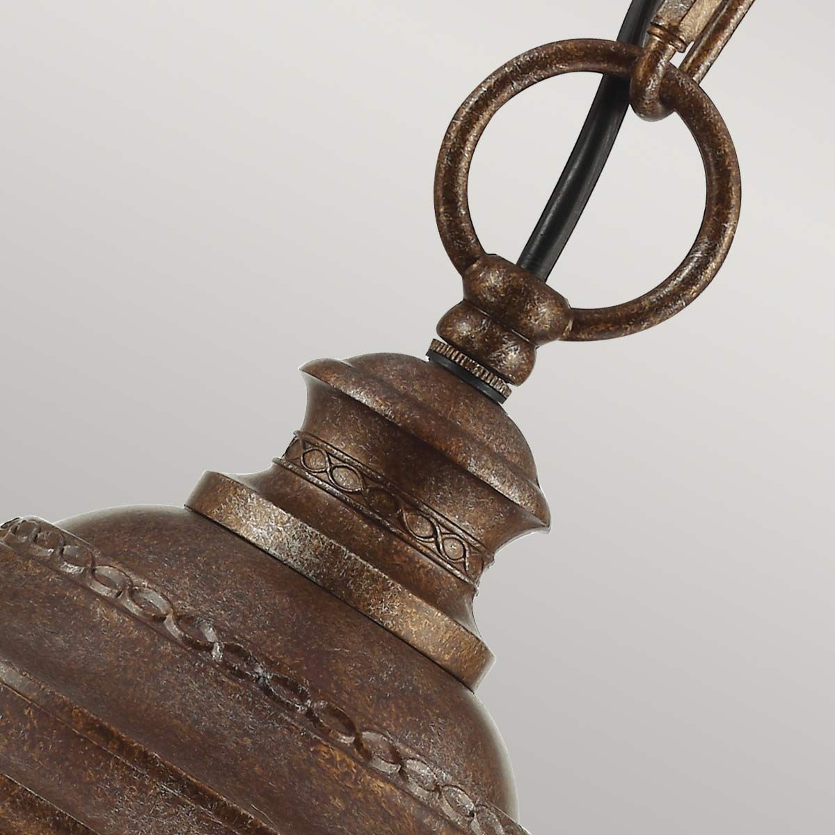 English Bridle 3 Light Large Chain Lantern - Various & Size Finish IP44 E14