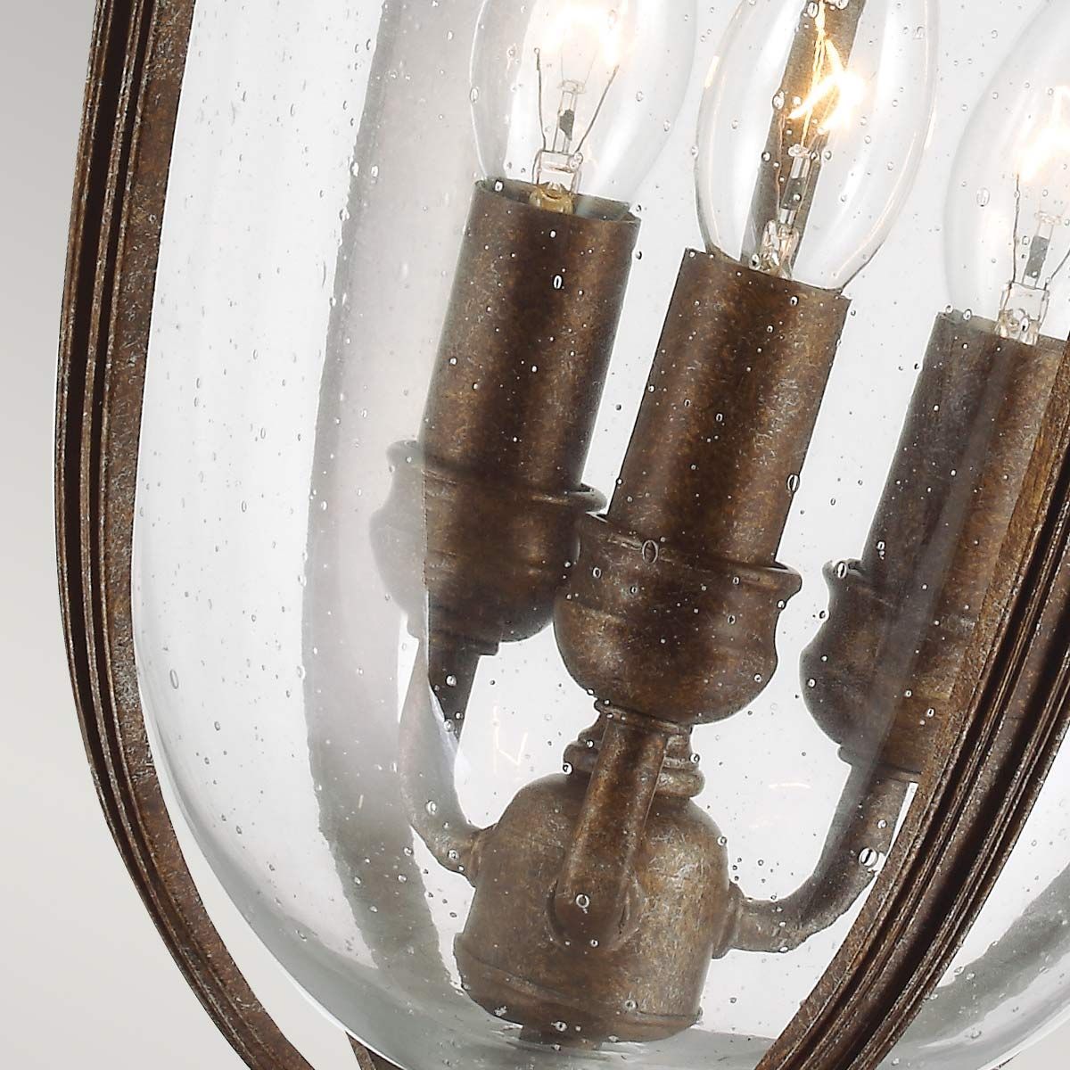 English Bridle 3 Light Large Chain Lantern - Various & Size Finish IP44 E14