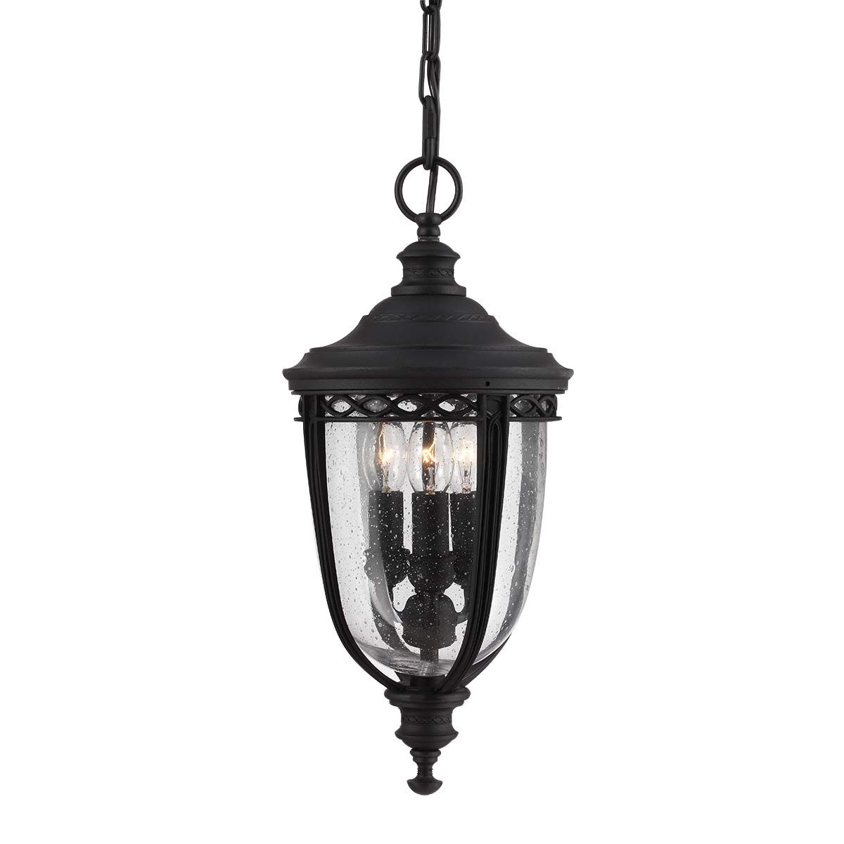 English Bridle 3 Light Large Chain Lantern - Various & Size Finish IP44 E14