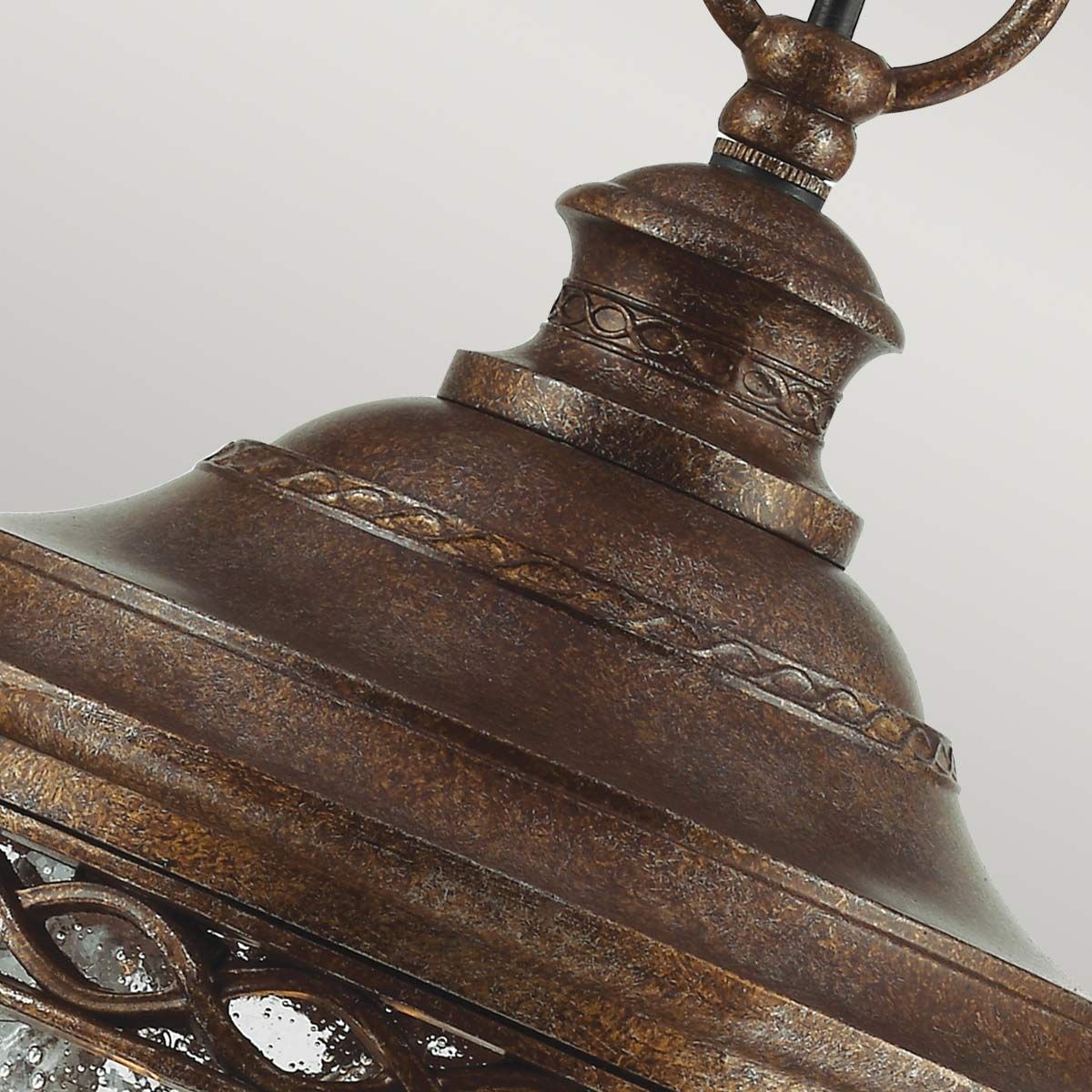 English Bridle 3 Light Large Chain Lantern - Various & Size Finish IP44 E14
