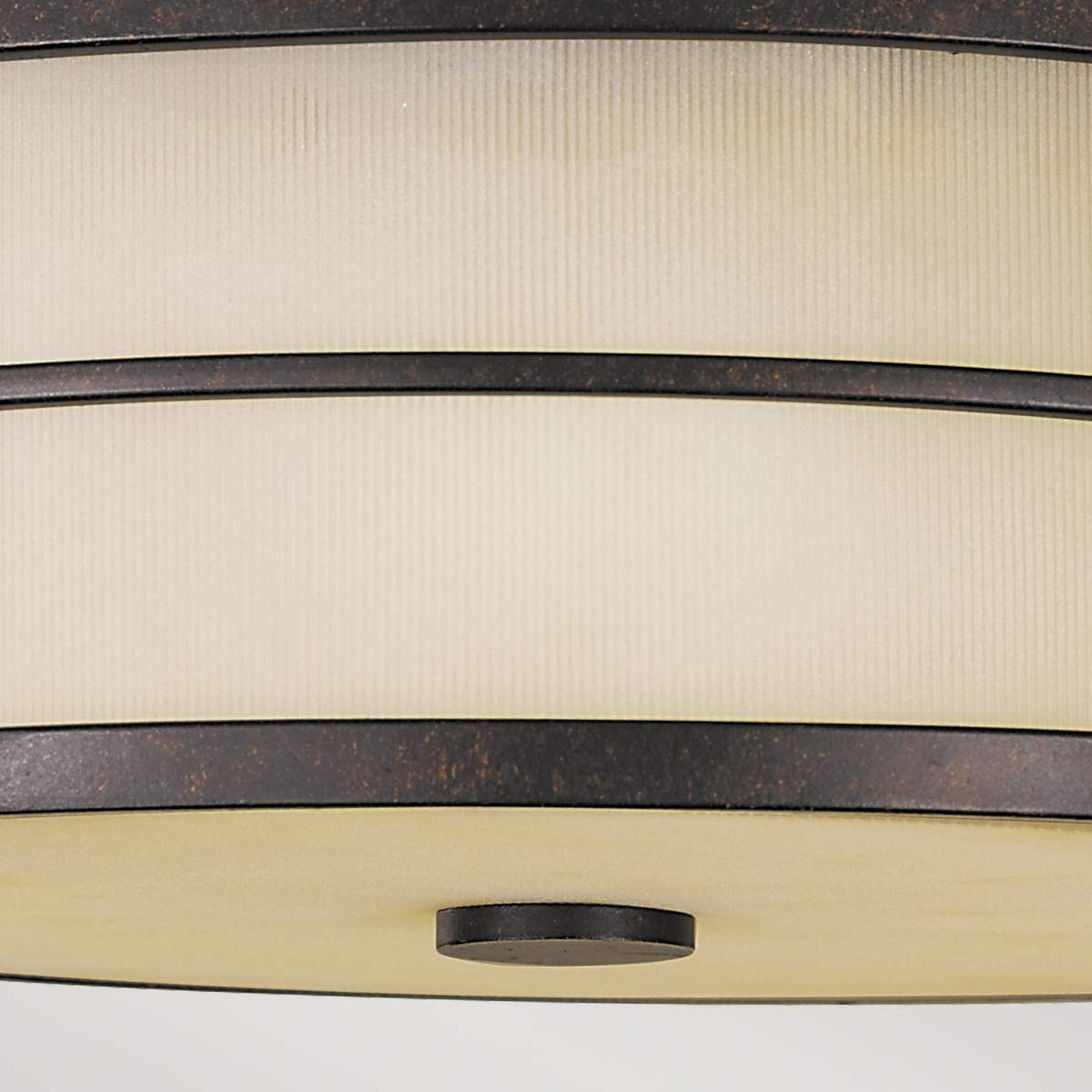 Fusion 3 Light Flush - Grecian Bronze/Painted Natural Brass E27