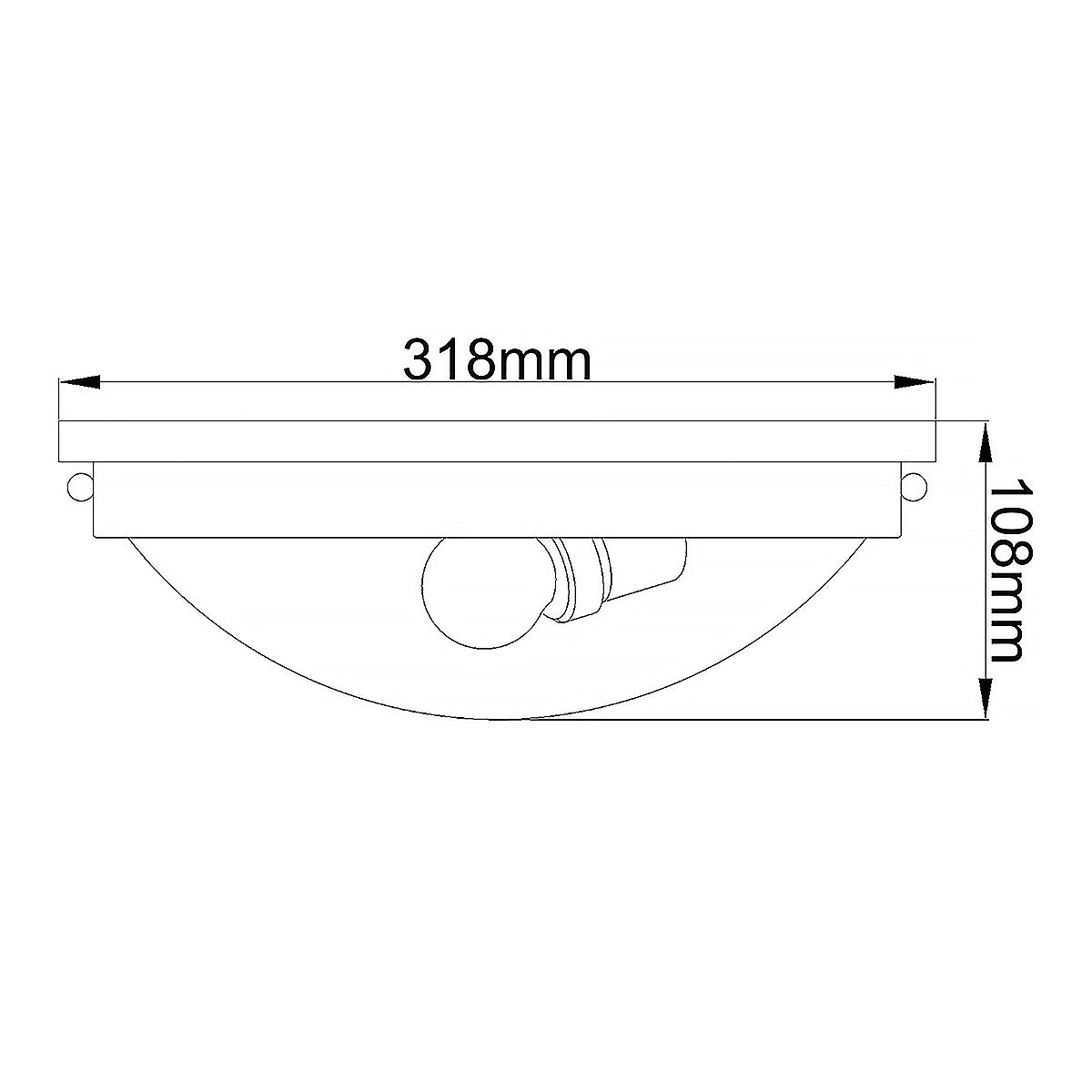 Gravity 2 Light Flush Light - Polished Chrome/Polished Nickel E27