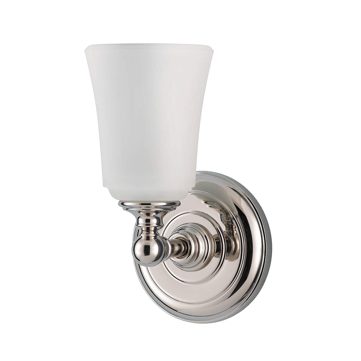Huguenot Lake 1Lt Bathroom Wall Light IP44 - Polished Chrome/ Burnished Brass