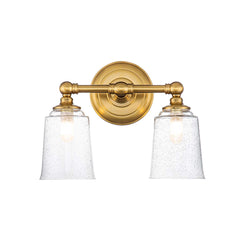 Huguenot Lake 2 Light Above Mirror Light Polished Chrome/Burnished Brass - Finish