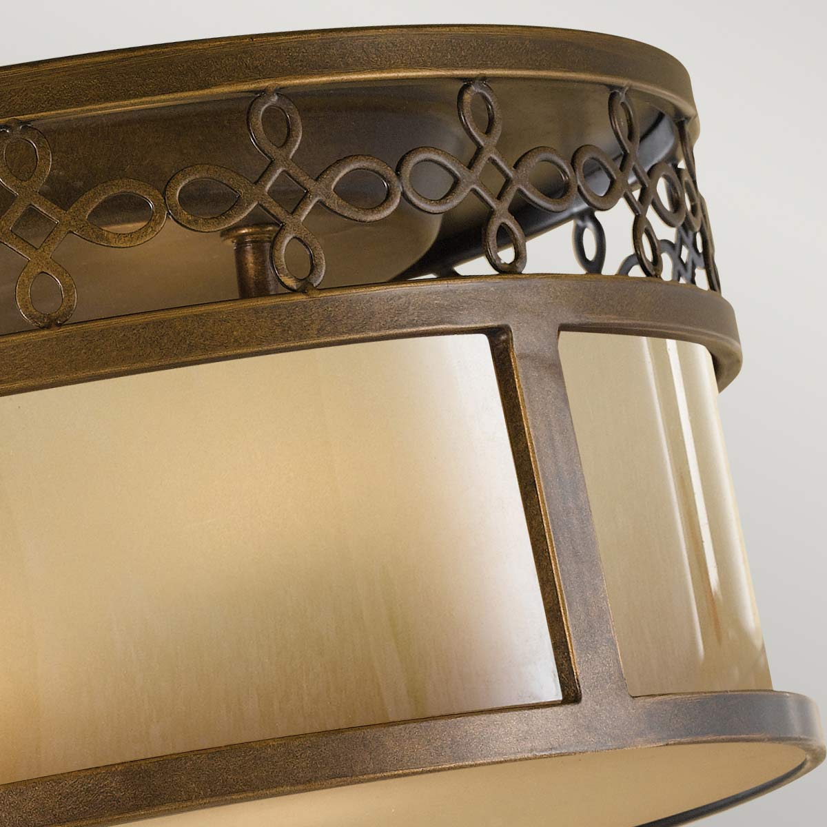 Justine 3 Light Flush - Astral Bronze E27
