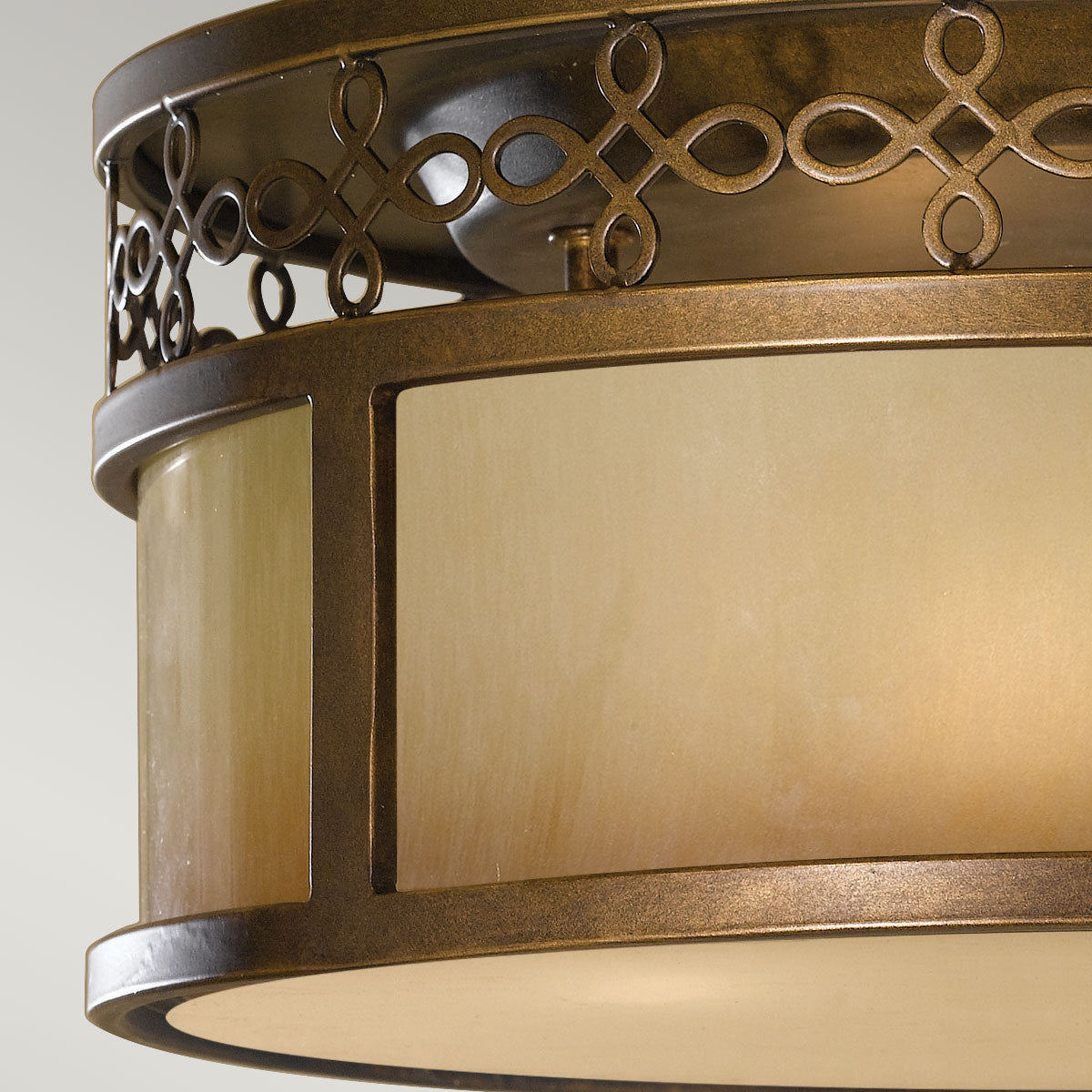 Justine 3 Light Flush - Astral Bronze E27