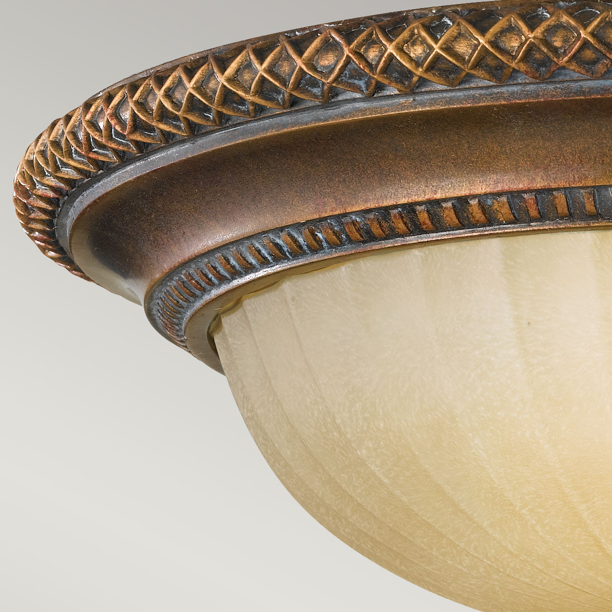 Kelham Hall 2 Light Flush - Firenze Gold/British Bronze E27