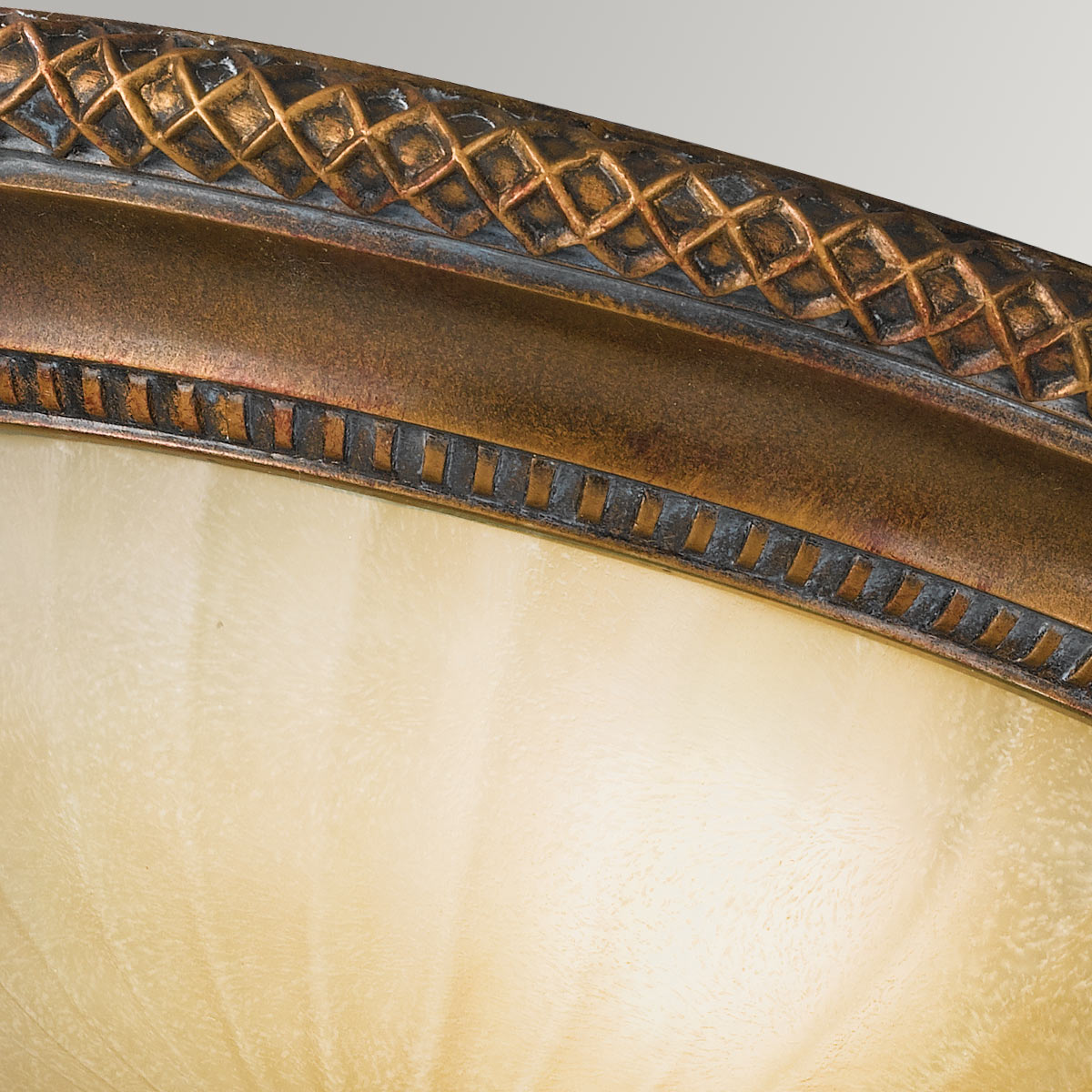 Kelham Hall 2 Light Flush - Firenze Gold/British Bronze E27