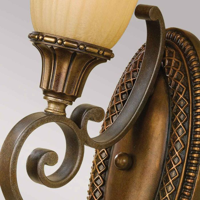 Kelham Hall 1 Light Wall Light - Firenze Gold / British Bronze