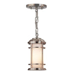 Lighthouse 1Lt IP44 Pendant - Steel/Black