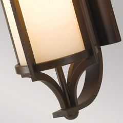 Merrill 1 Light Small Wall Lantern - Heritage Bronze E27 IP44