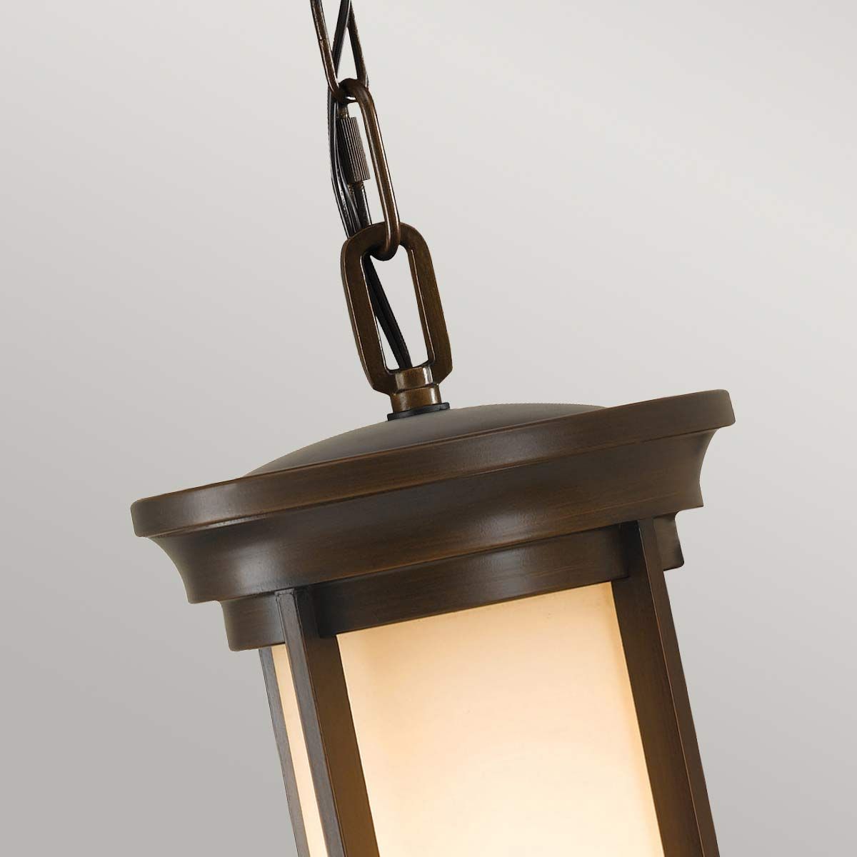 Merrill 1 Light Small Chain Lantern - Heritage Bronze IP23 E27