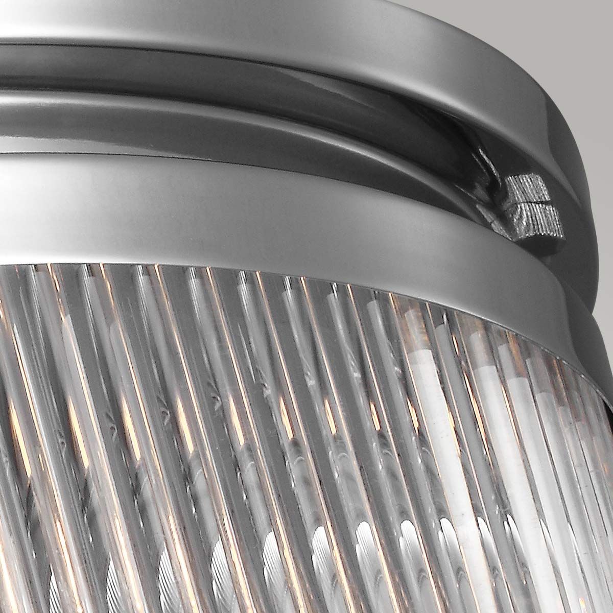 Paulson 2/3Lt Flush Ceiling Light IP44 – Chrome