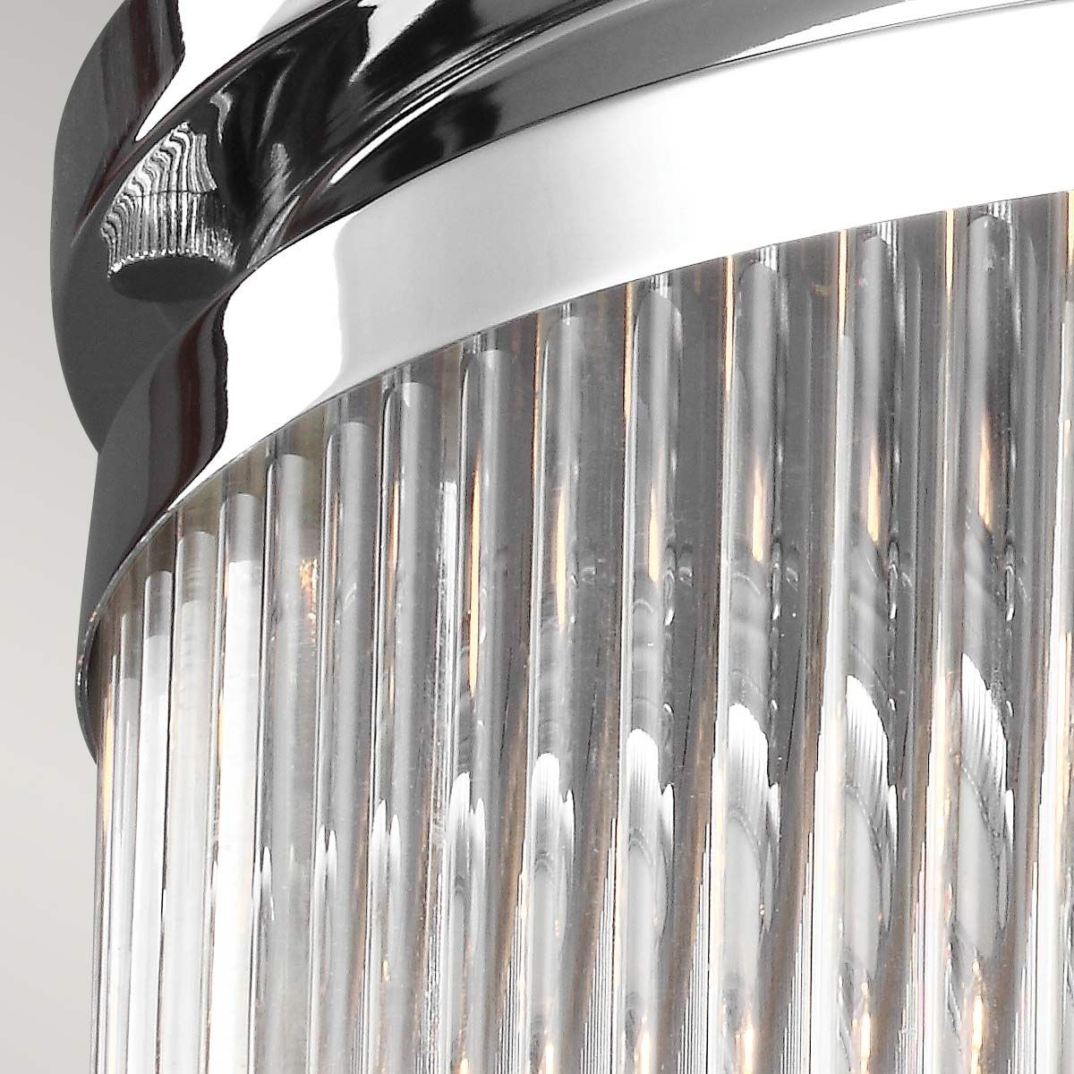 Paulson 2/3Lt Flush Ceiling Light IP44 – Chrome