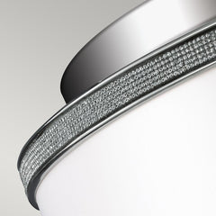 Pave 2 Light Flush - Polished Nickel E27