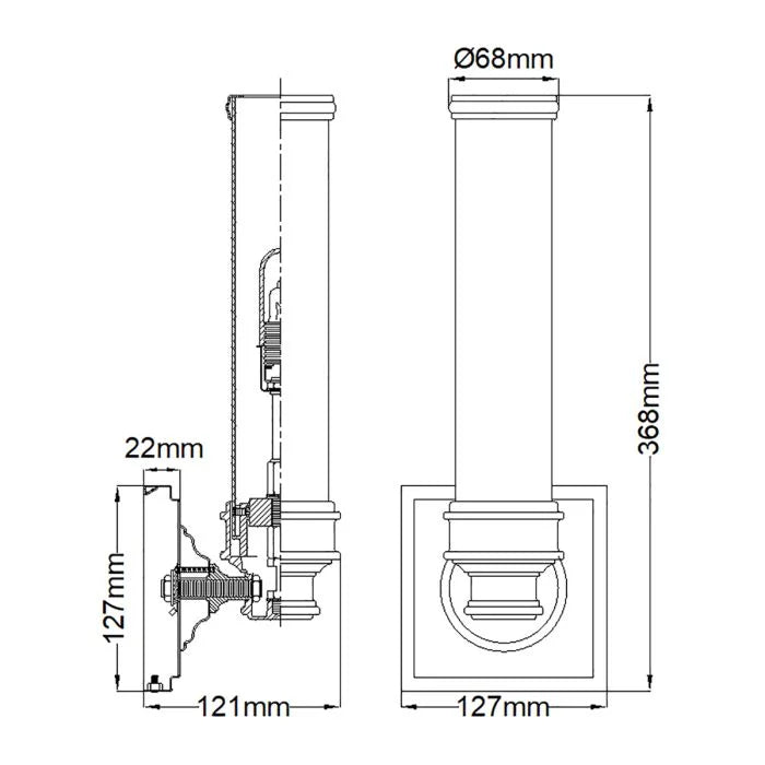 Payne 1 Light Bathroom Wall Light IP44 - Polished Chrome