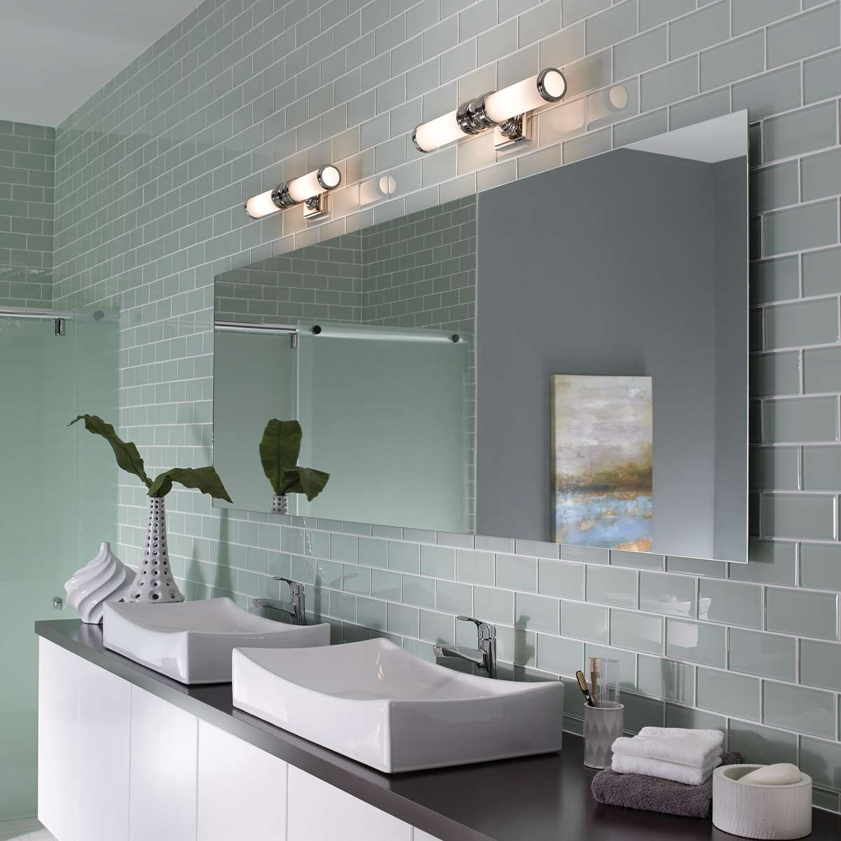 Payne 2 Lt Over Mirror Bathroom Light IP44 - Polished Chrome