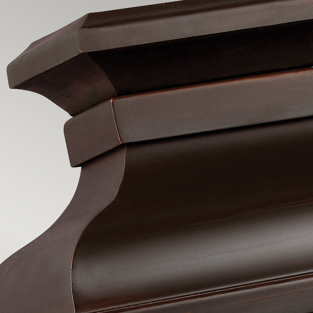 Pediment 2Lt Medium Wall Lantern - Copper Finish