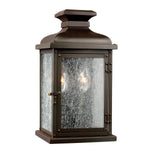 Pediment 2Lt Small Wall Lantern - Copper Finish