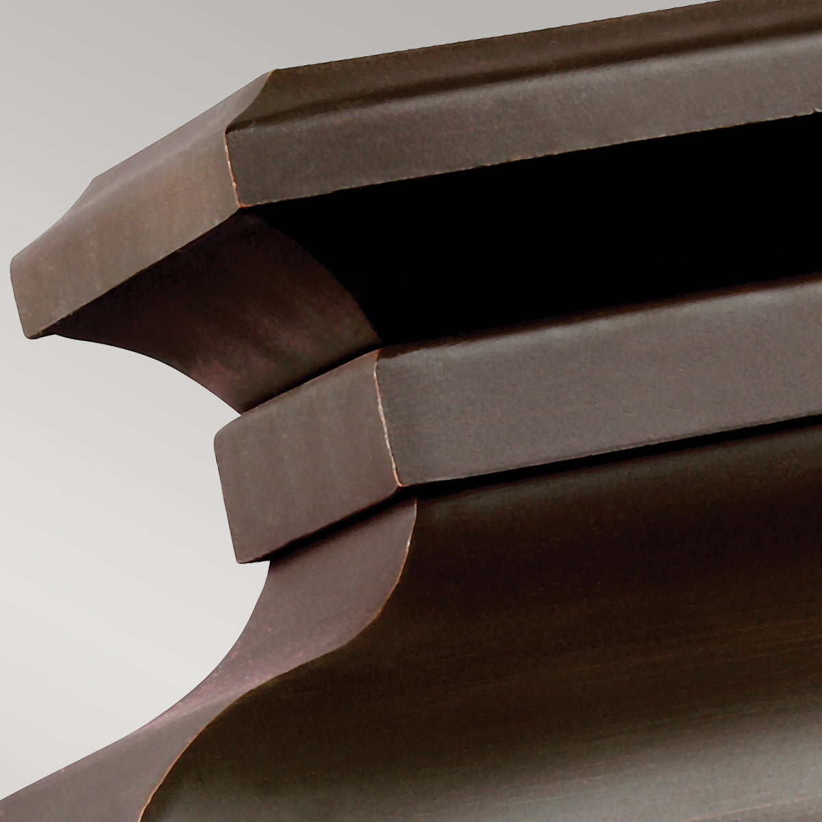 Pediment 2Lt Small Wall Lantern - Copper Finish