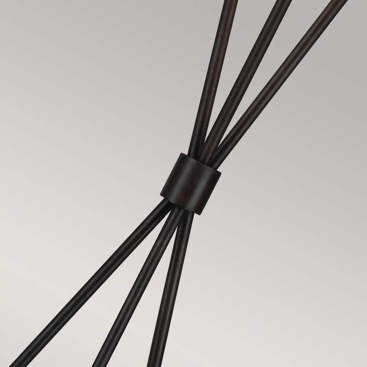 Penny 1 Light Floor Lamp - Aged Iron/Burnished Brass/Polished Nickel with White Shade E27