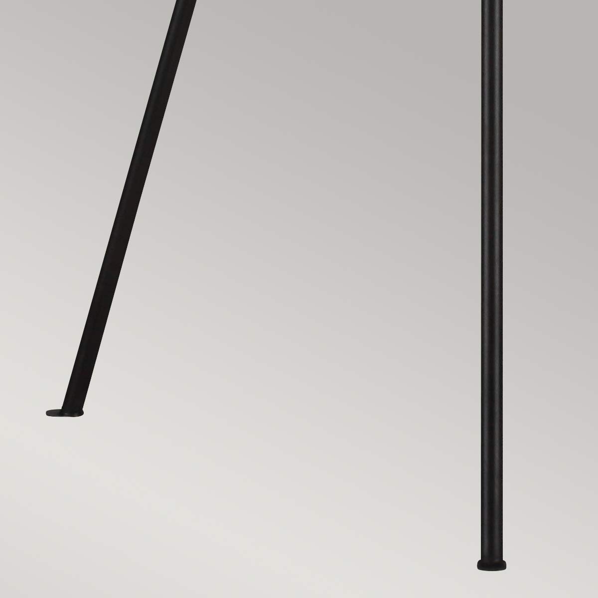 Penny 1 Light Floor Lamp - Aged Iron/Burnished Brass/Polished Nickel with White Shade E27