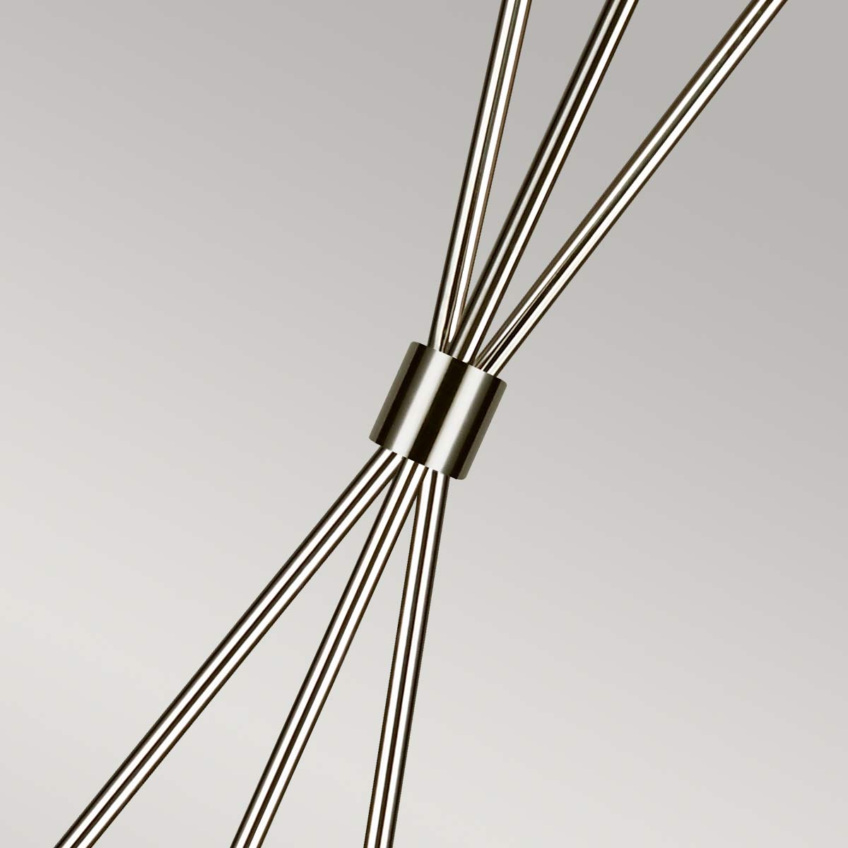 Penny 1 Light Floor Lamp - Aged Iron/Burnished Brass/Polished Nickel with White Shade E27