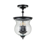 Pickering Lane 3 Light Semi-Flush - In Various Finishes E14