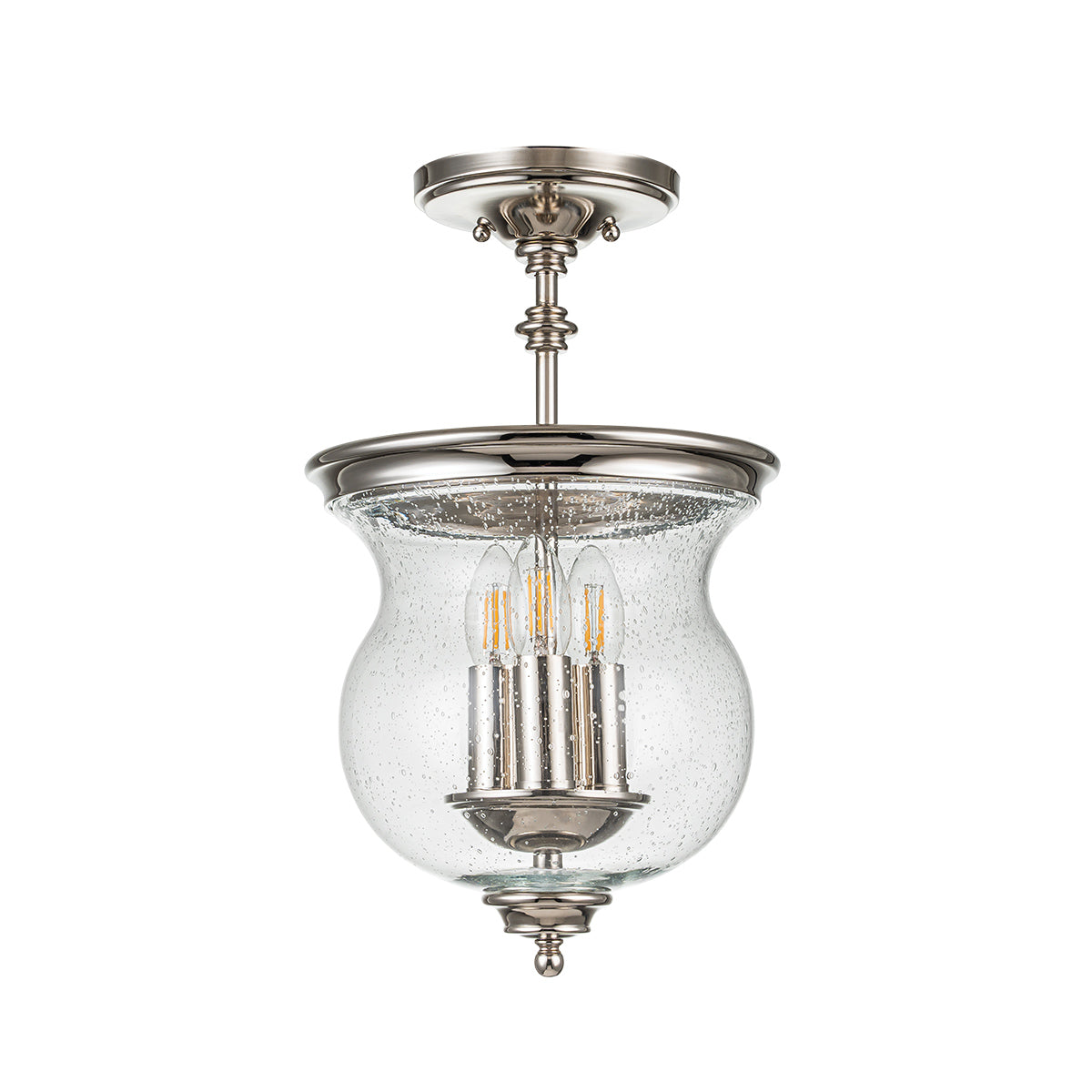 Pickering Lane 3 Light Semi-Flush - In Various Finishes E14