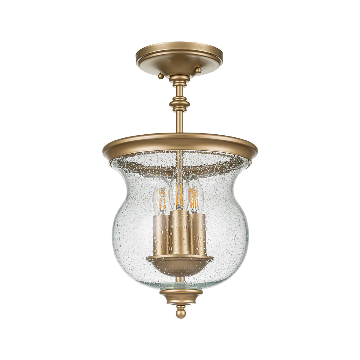 Pickering Lane 3 Light Semi-Flush - In Various Finishes E14
