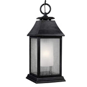 Shepherd 1 Light Large Chain Lantern - Dark Weathered Zinc IP44 E27
