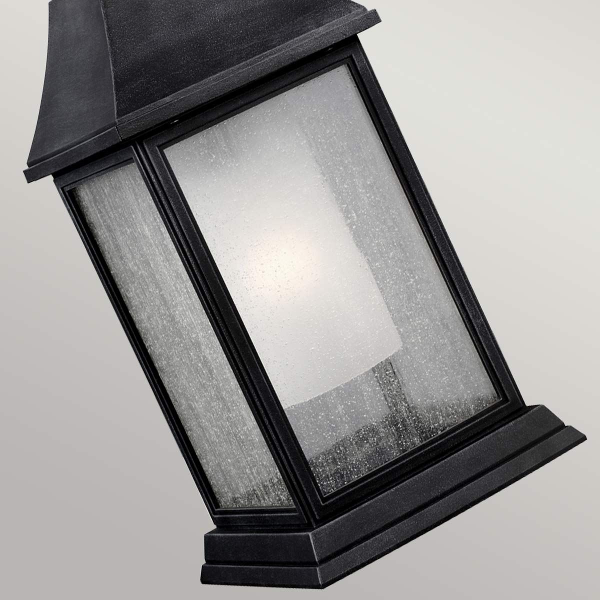 Shepherd 1 Light Large Chain Lantern - Dark Weathered Zinc IP44 E27