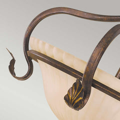 Sonoma Valley 3 Light Semi-Flush - Aged Tortoise Shell E27