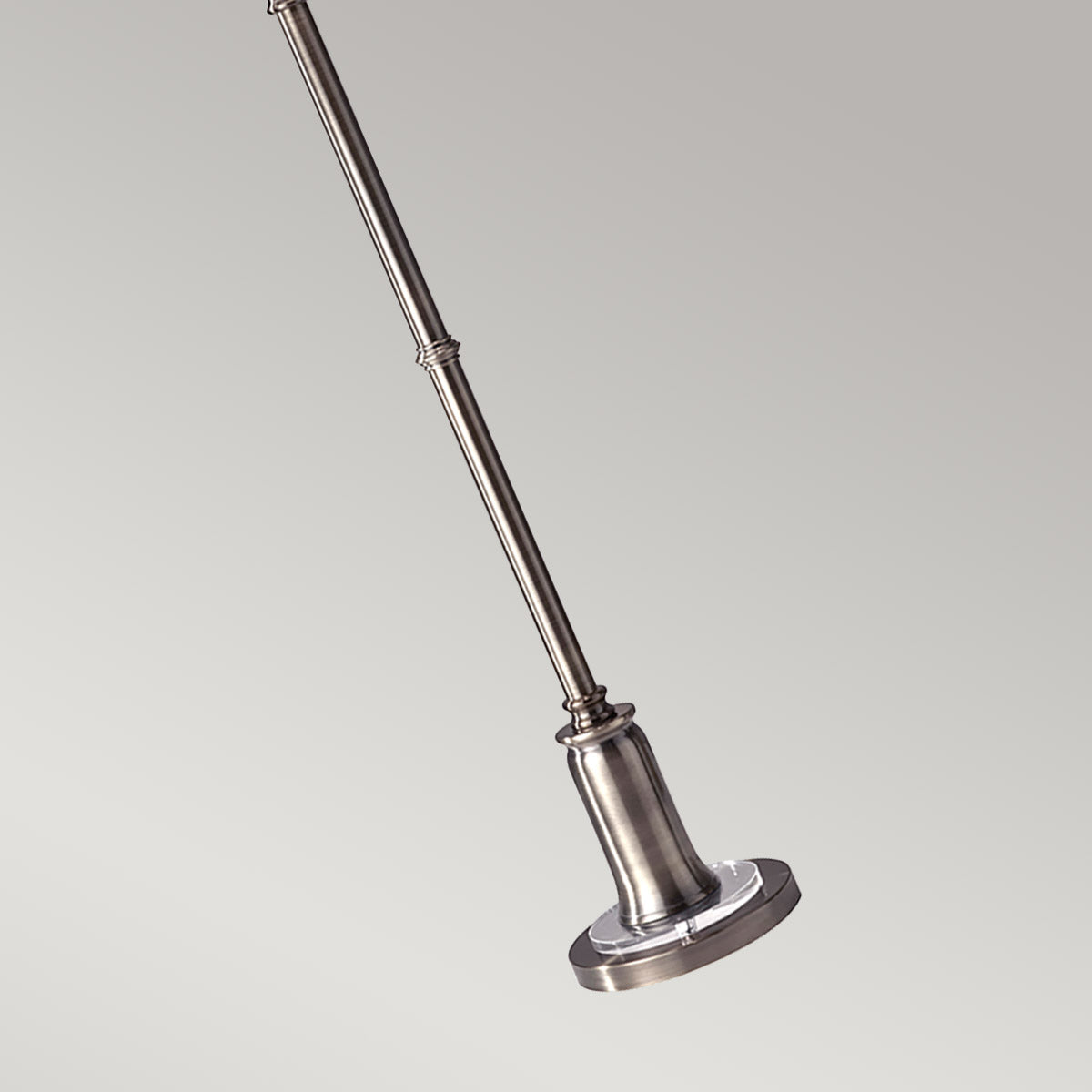 Stateroom 2 Light Floor Lamp - Antique Nickel/Bali Brass with True White Shade E27