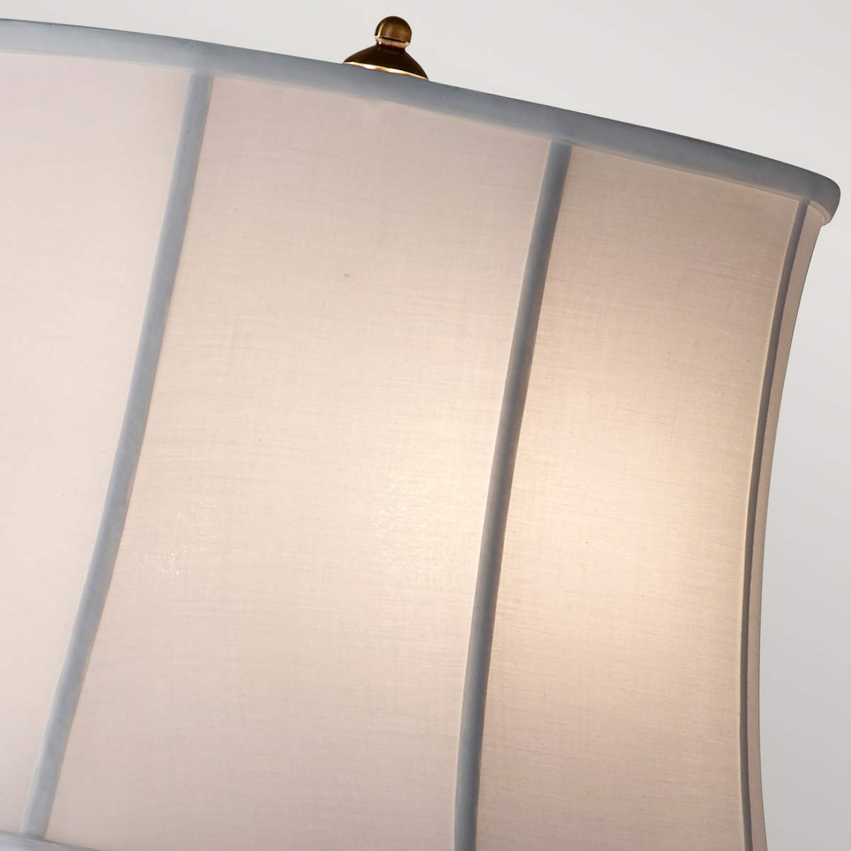 Stateroom 2 Light Floor Lamp - Antique Nickel/Bali Brass with True White Shade E27