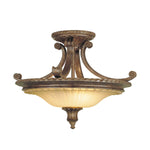 Stirling Castle 2 Light Semi-Flush - British Bronze E27