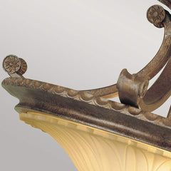 Stirling Castle 2 Light Semi-Flush - British Bronze E27