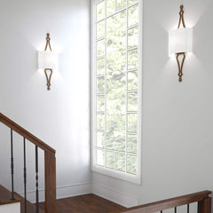 Tilling 1 Light Wall Light – Weathered Iron/Distressed Gold Leaf