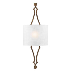 Tilling 1 Light Wall Light – Weathered Iron/Distressed Gold Leaf