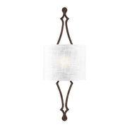 Tilling 1 Light Wall Light – Weathered Iron/Distressed Gold Leaf