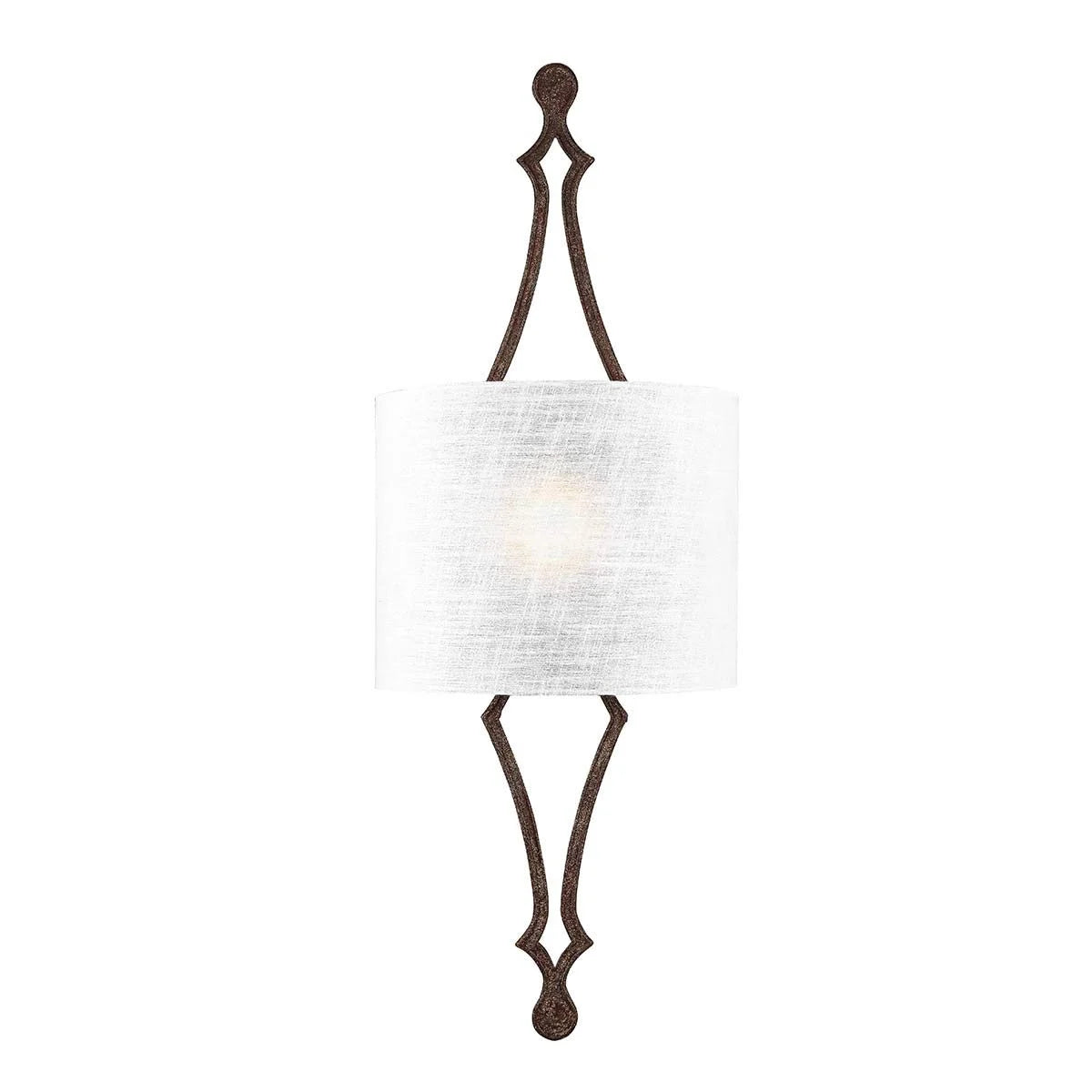 Tilling 1 Light Wall Light – Weathered Iron/Distressed Gold Leaf
