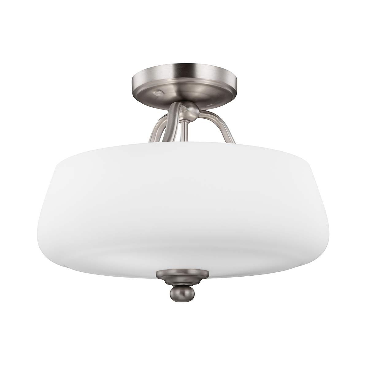 Vintner 3 Light Semi-Flush - Satin Nickel E27