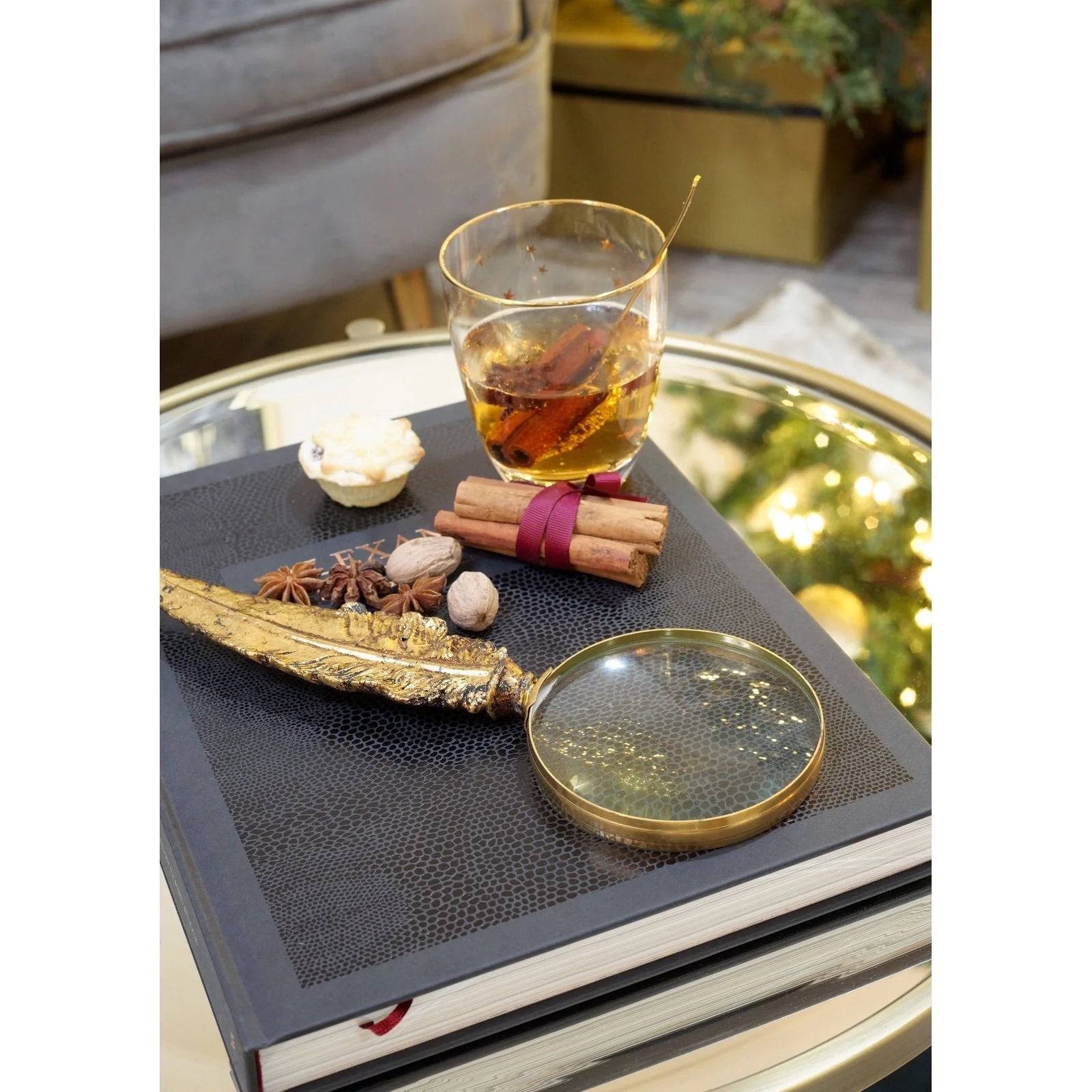 Feather Magnifier - Gold Finish