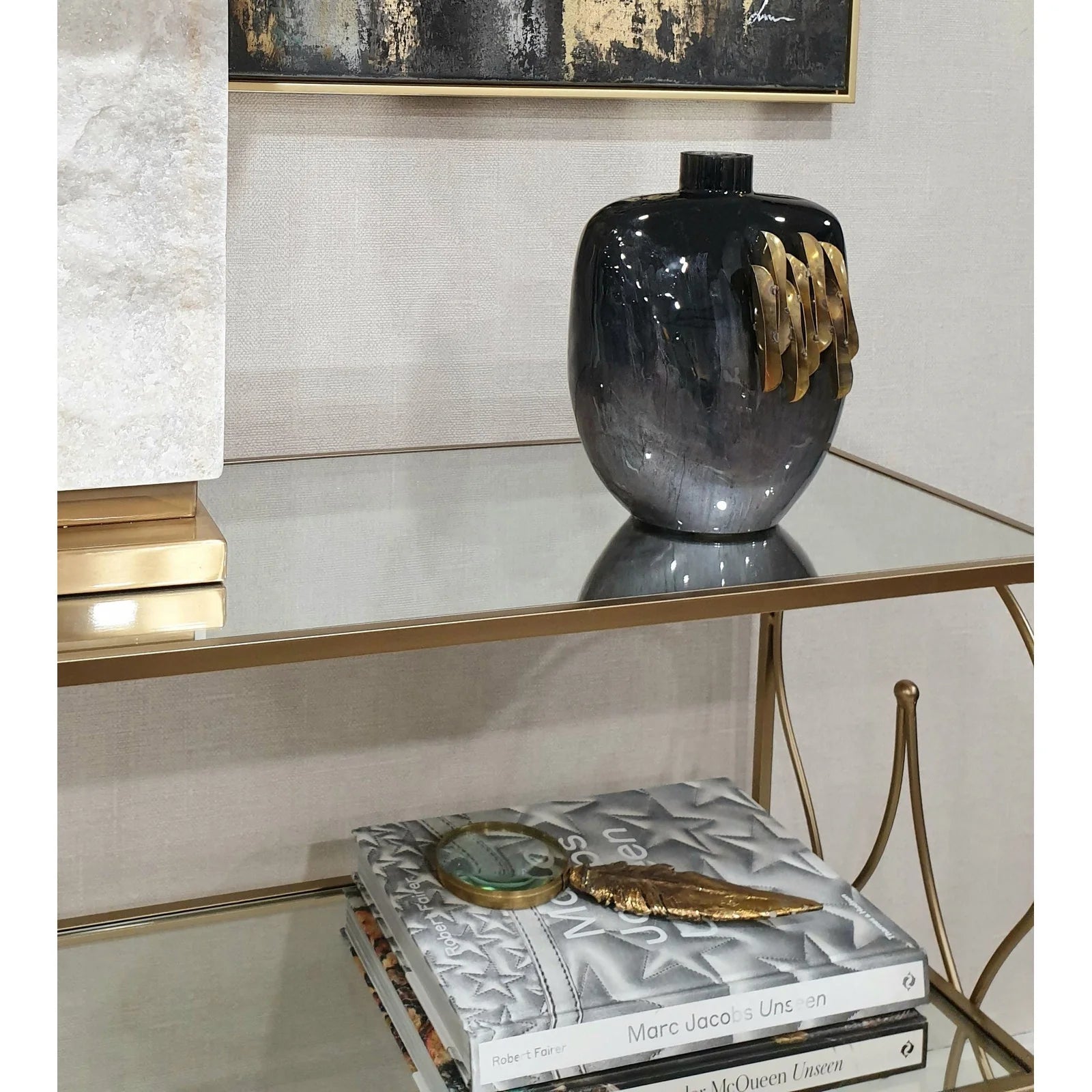 Feather Magnifier - Gold Finish