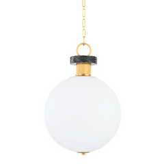 Haru 1Lt Small/Large Pendant - Brass