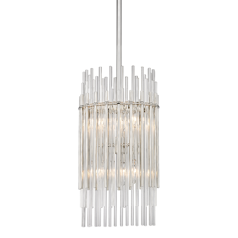 Wallis 6/8Lt Pendant - Brass/Nickel
