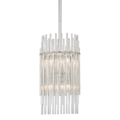 Wallis 6/8Lt Pendant - Brass/Nickel