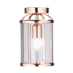 Fern 1 Light Flush Finish/Antique Chrome/Copper/Antique Brass/Chrome - Cusack Lighting